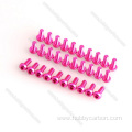 M3X10mm Red Anodized 7075 Aluminum screw for drones